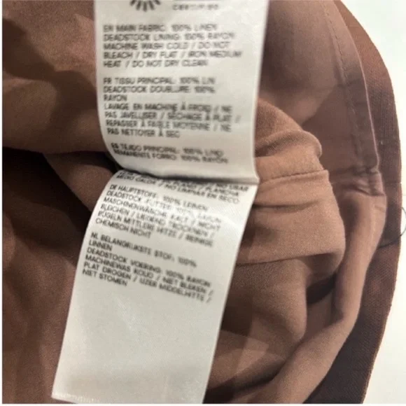 NWT • Reformation Rory Linen Skirt in Chocolate Cake - Picture 5 of 6